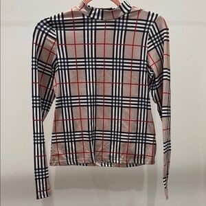 Plaid Long Sleeve Top